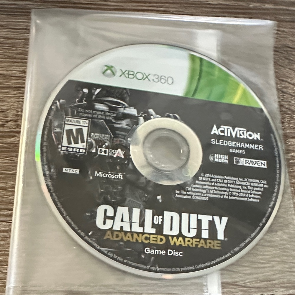 Call of Duty: Advanced Warfare Xbox 360 Disc